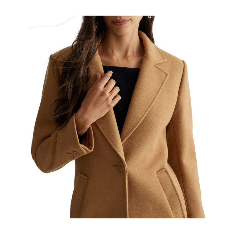 Manteau femme à col revers