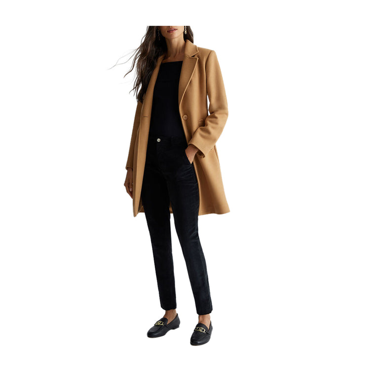 Manteau femme à col revers