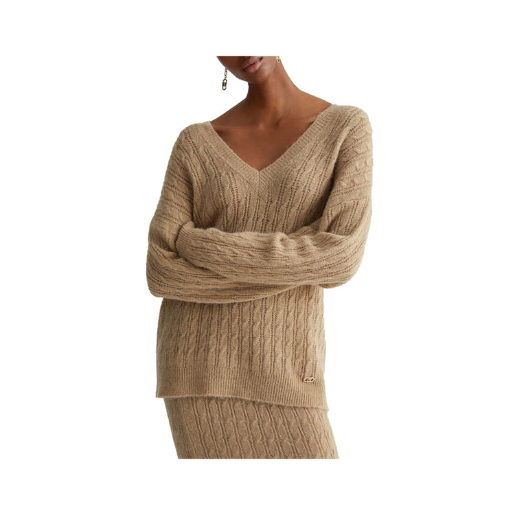 Pull femme en alpaga mélangé