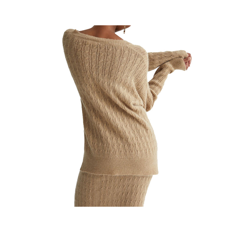 Pull femme en alpaga mélangé