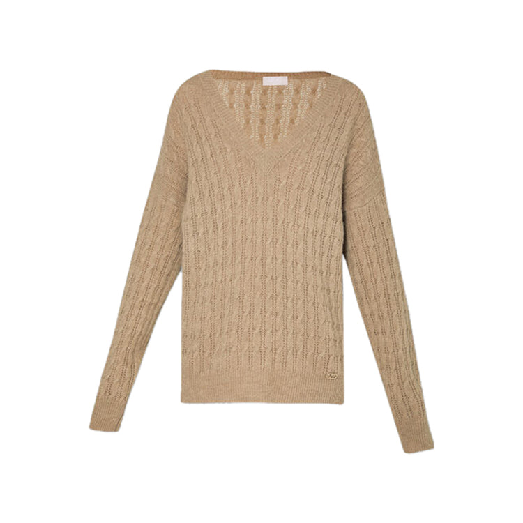 Pull femme en alpaga mélangé