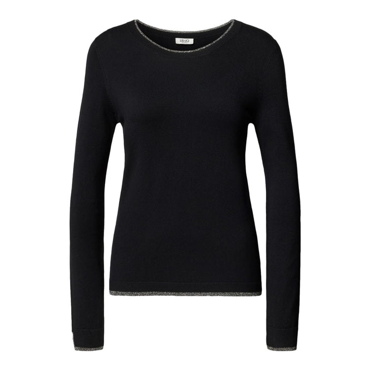 Maglia Donna in nero con dettagli in lurex