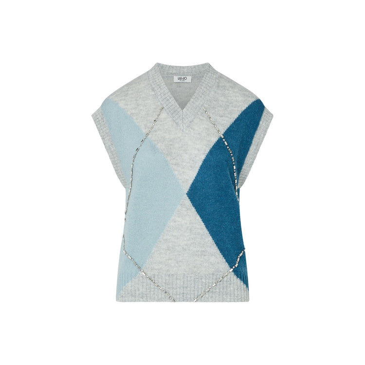 Gilet Argyle con ricami gioiello