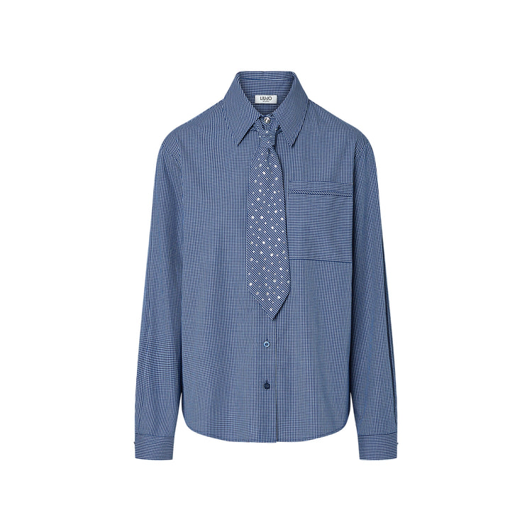 Camicia check Donna con cravattav