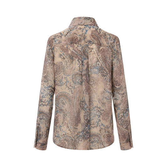 Camicia Donna con stampa all over, retro