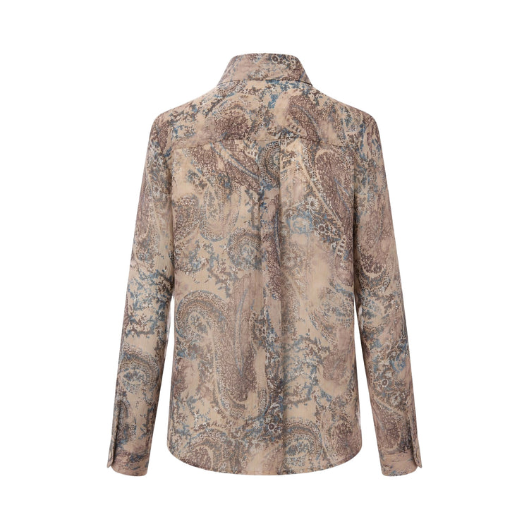 Camicia Donna con stampa all over, retro