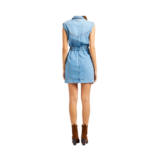 Robe courte femme en jean