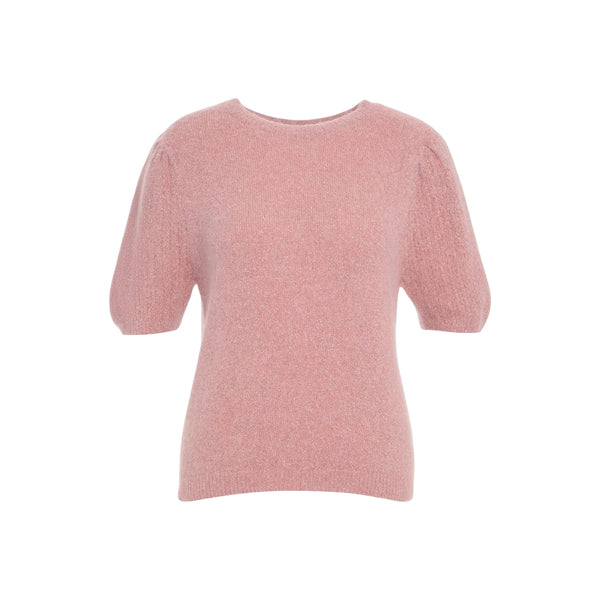 Maglione Donna con maniche corte a palloncino Rosa