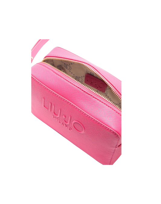 Borsa a tracolla media da donna in rosa interno