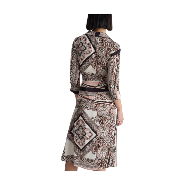 Abito Donna chemisier con stampa foulard