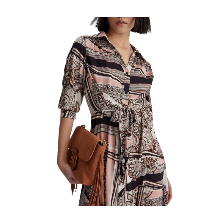 Abito Donna chemisier con stampa foulard