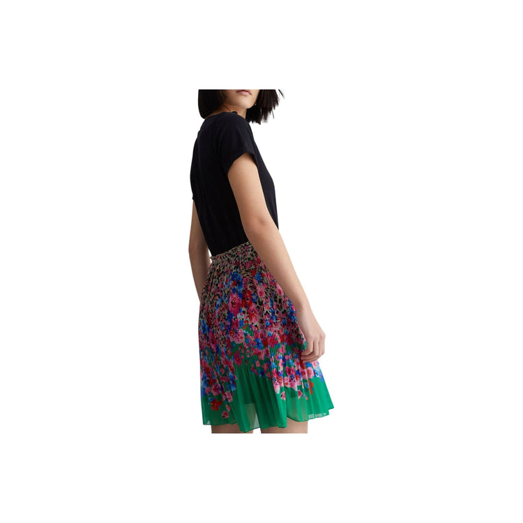 Abito Donna con gonna plissé maculato