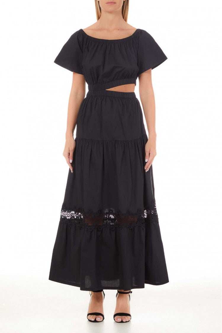 Robe longue femme avec détails