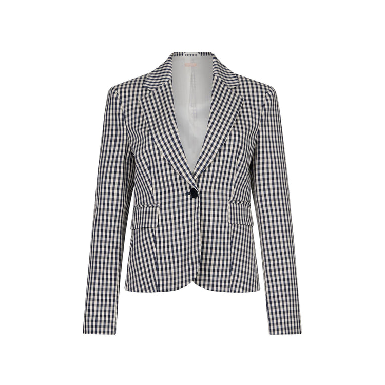 Blazer Donna slim motivo check