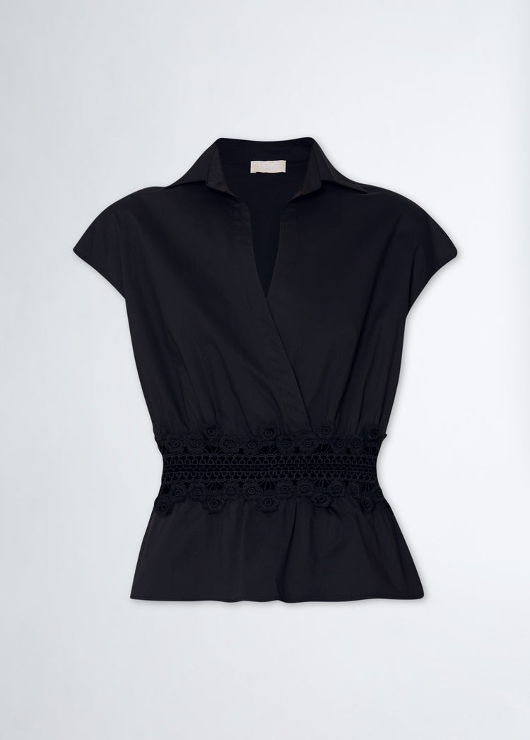 Blusa Donna con dettagli in pizzo