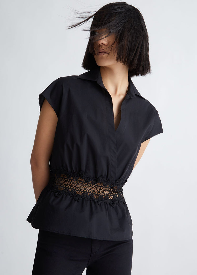 Blusa Donna con dettagli in pizzo