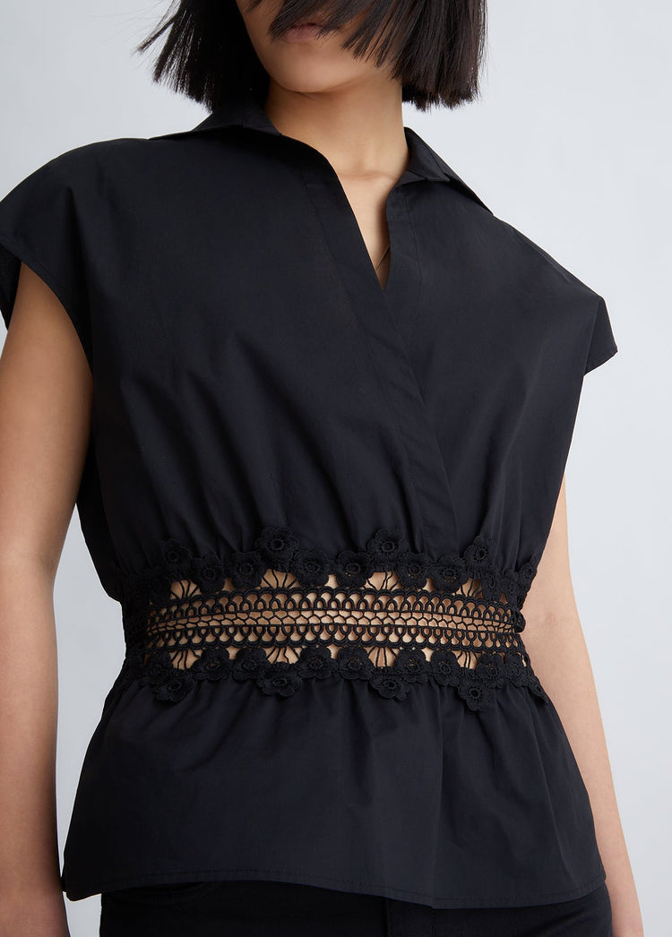 Blusa Donna con dettagli in pizzo