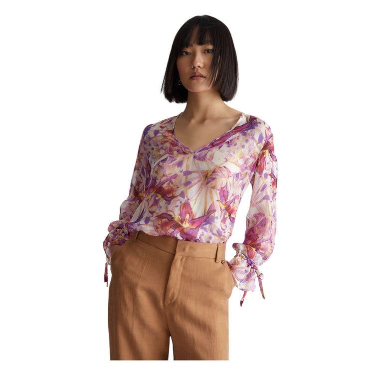 Blusa Donna con fantasia floreale