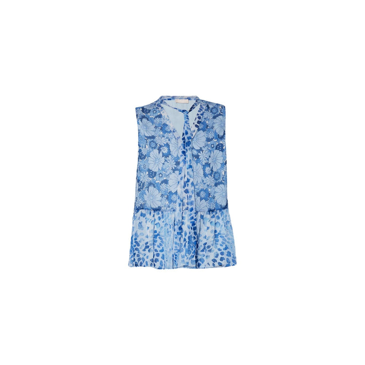 Women's blouse with floral pattern