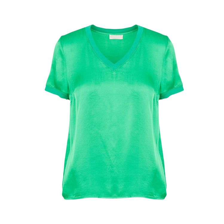 Women's blouse with V-neck