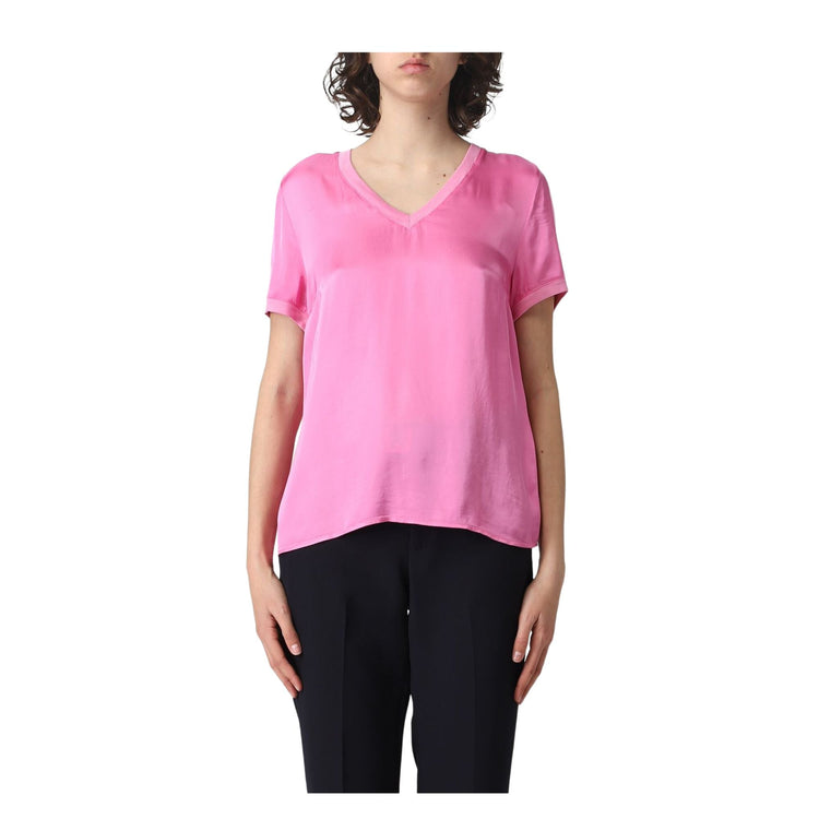 Women's blouse with V-neck
