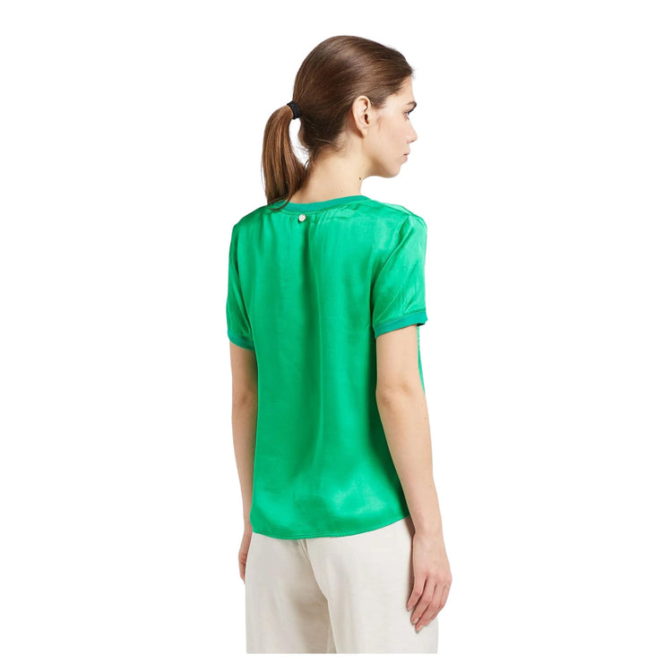 Women's blouse with V-neck