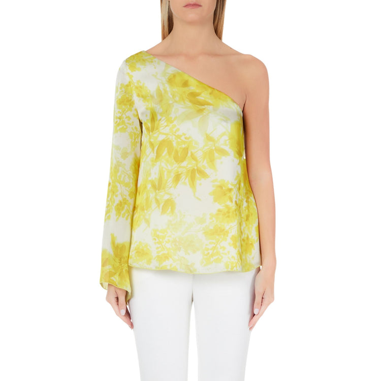 Blusa Donna monospalla floreale