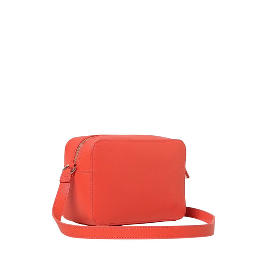 Borsa a tracolla Donna in ecopelle arancione retro