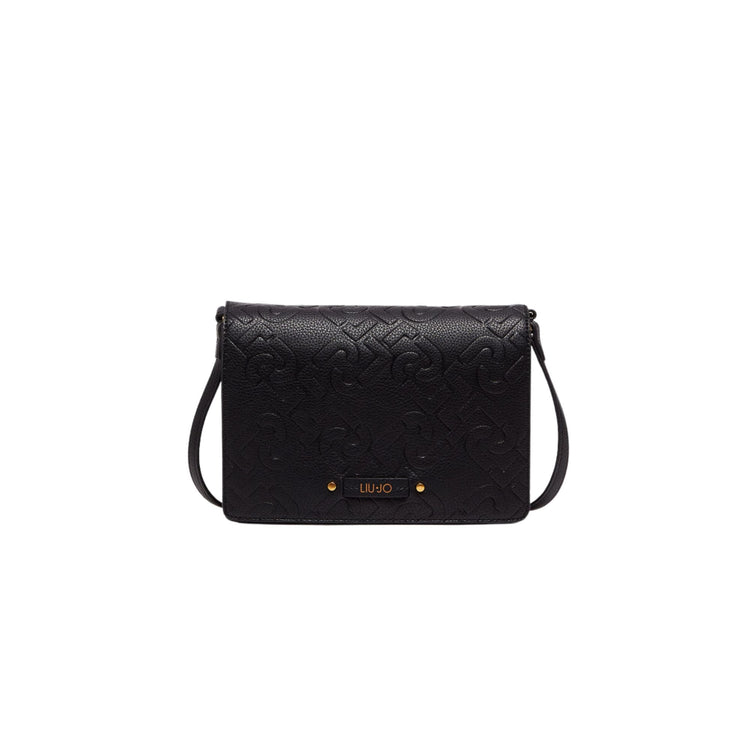 Women's shoulder bag with logo motif