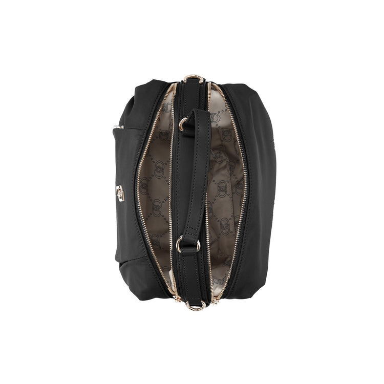 Borsa Donna a bauletto, con logo frontale e tracolla rimovibile