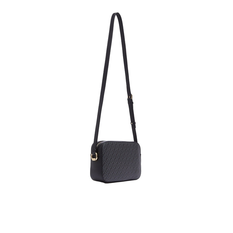 Borsa Donna con stampa monogram nero retro