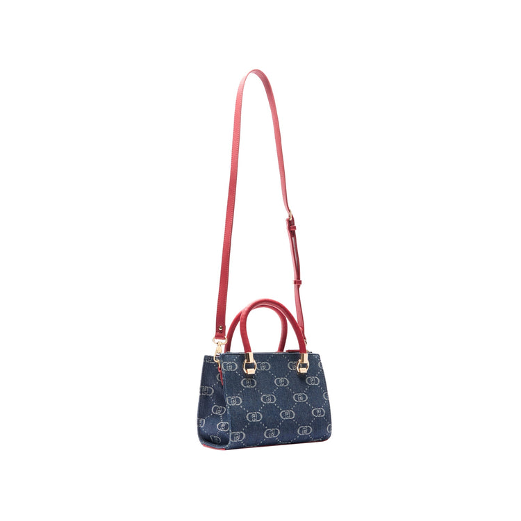 Borsa Donna Satchel S Logata con tracolla retro
