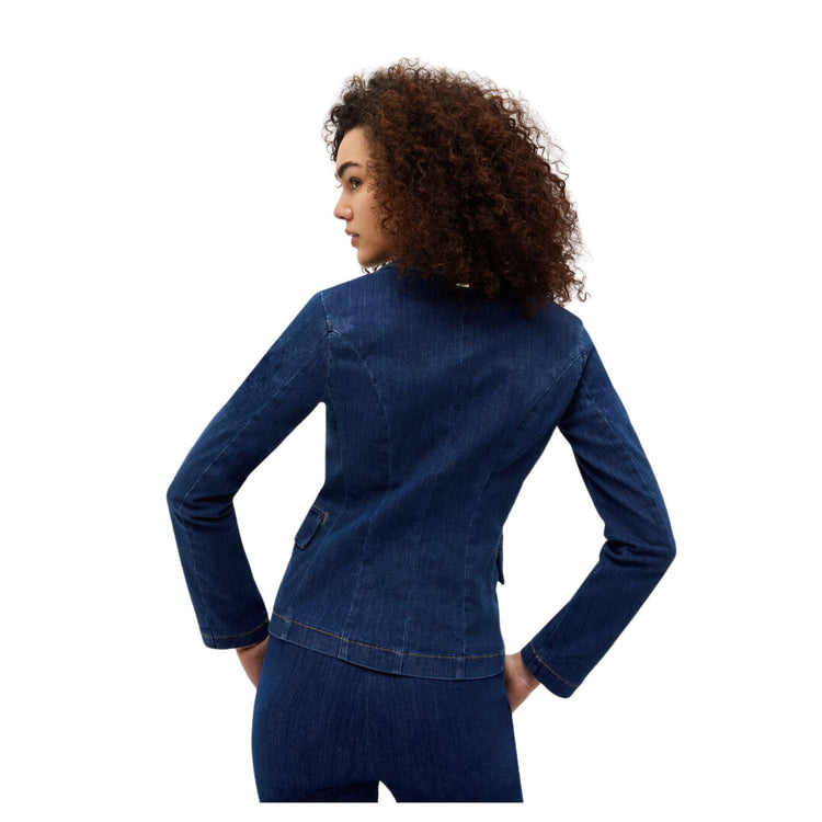 Giacca Donna in jeans chiusura doppiopetto