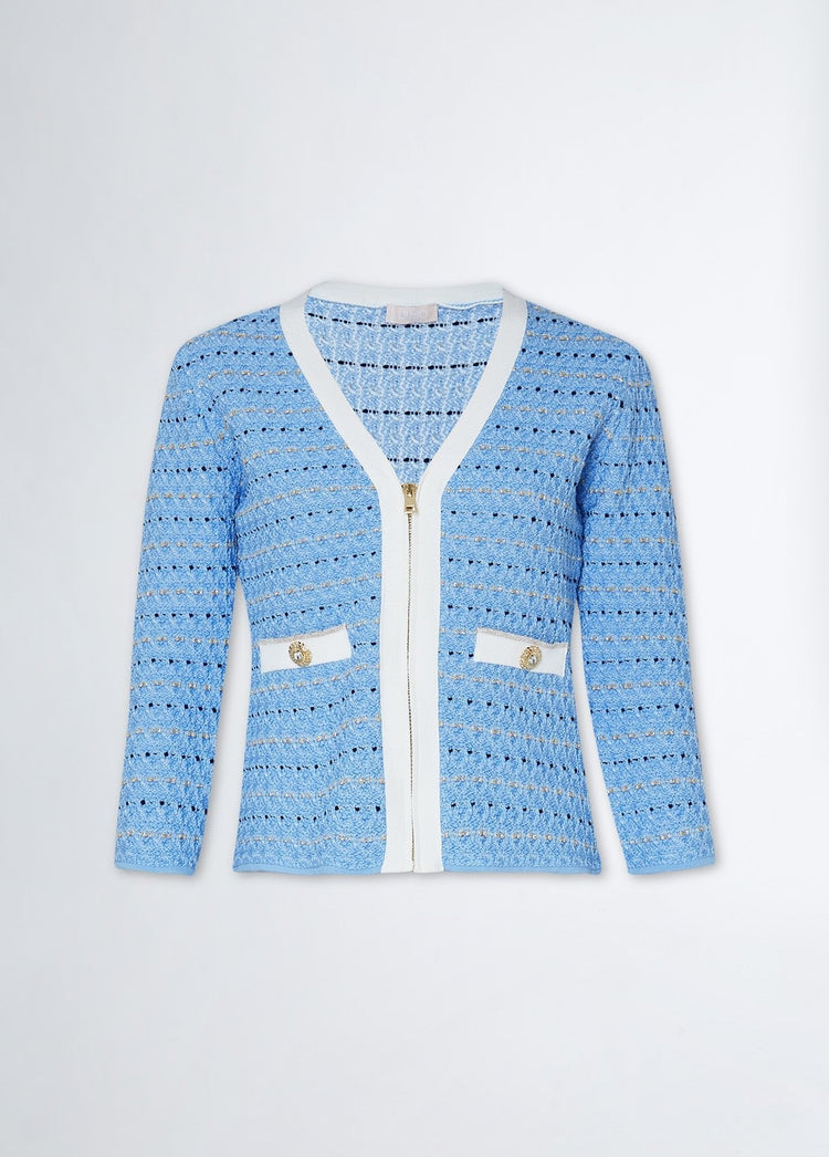 Giacca Donna in maglia jacquard