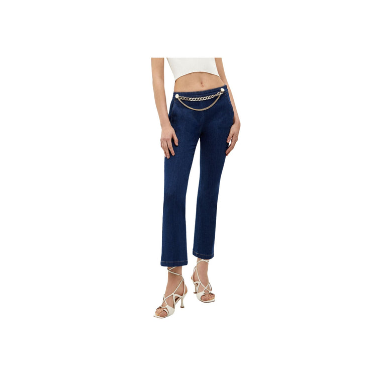 Women's jeans with jewel accessory