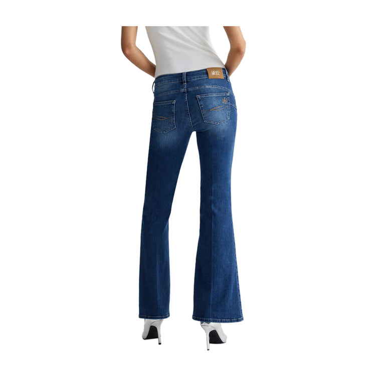 Women's Jeans Flare Bottom Up