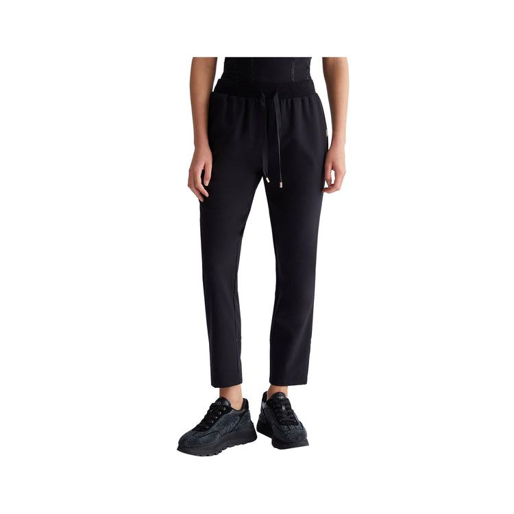 Women's trousers with logo buckles