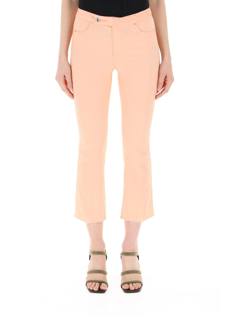 Pantaloni Donna Cinque tasche Micro flare regular fit