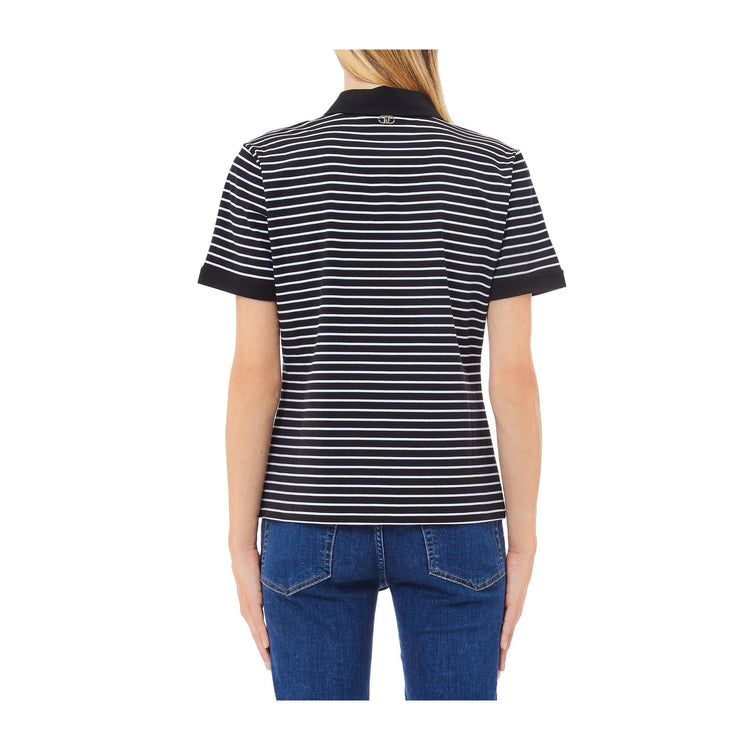 Polo Donna con scollo a goccia modella retro
