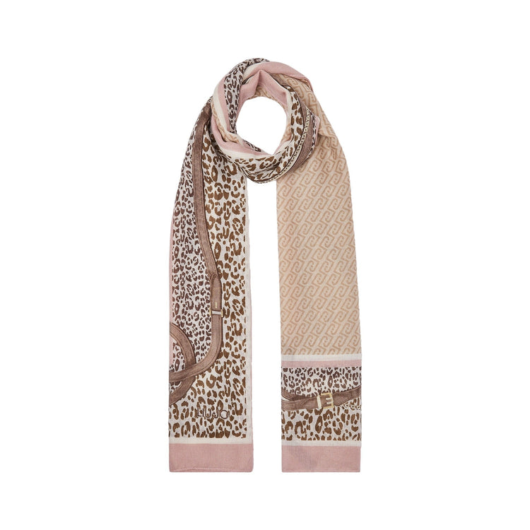 Stola animalier Donna con stampa cinturini Rosa
