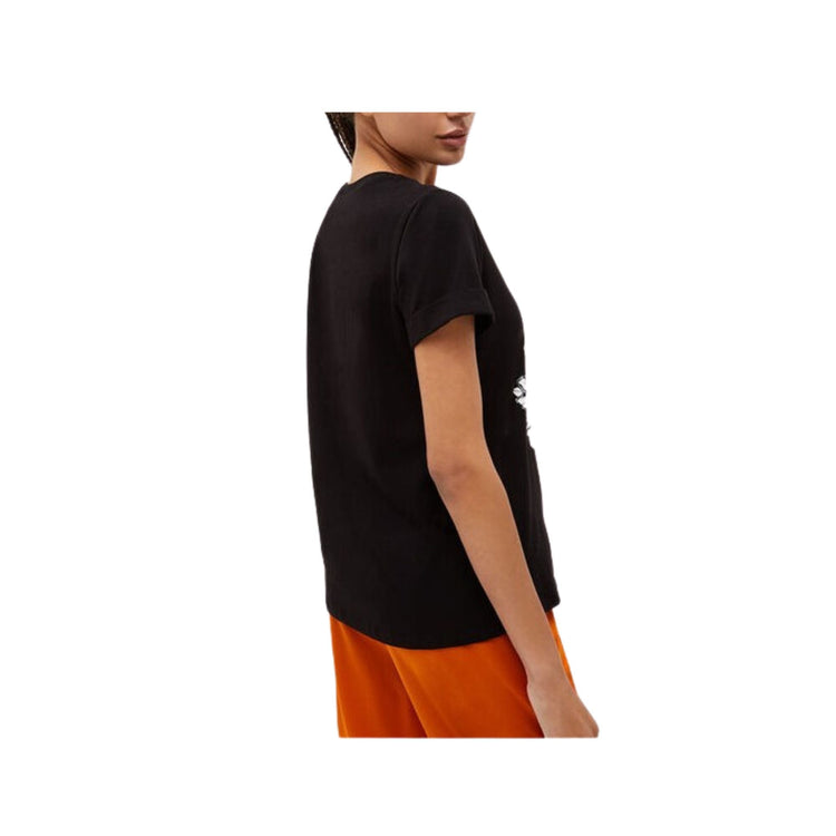 T-shirt Donna in cotone con stampa floreale