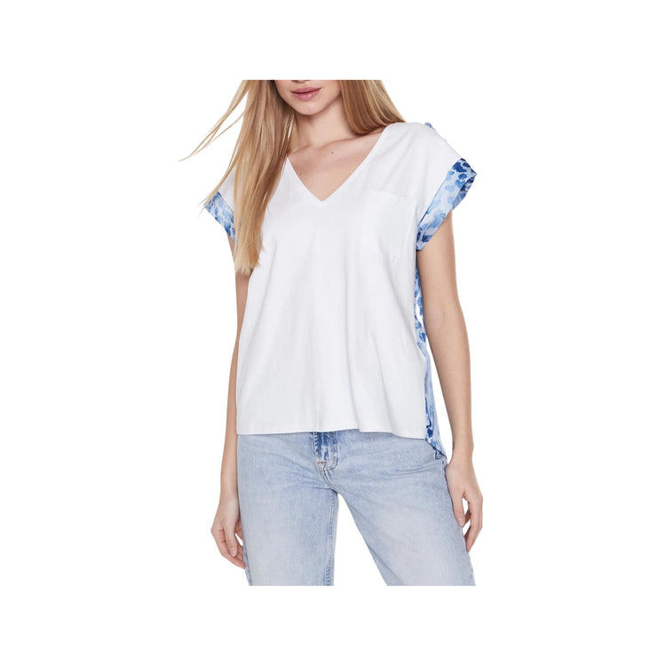 T-shirt femme en coton à dos foulard