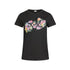 T-shirt Nera da Donna slim fit con stampa