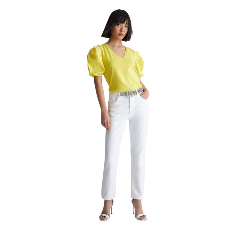 Top femme manches ballon