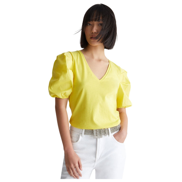 Top femme manches ballon