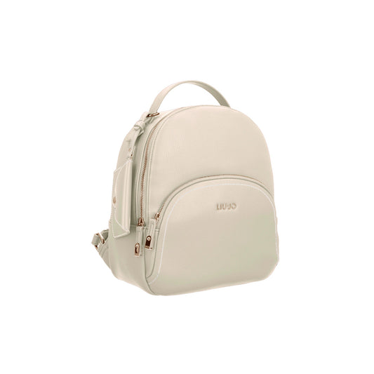 Zaino Donna Beige con portamonete e tasca frontale