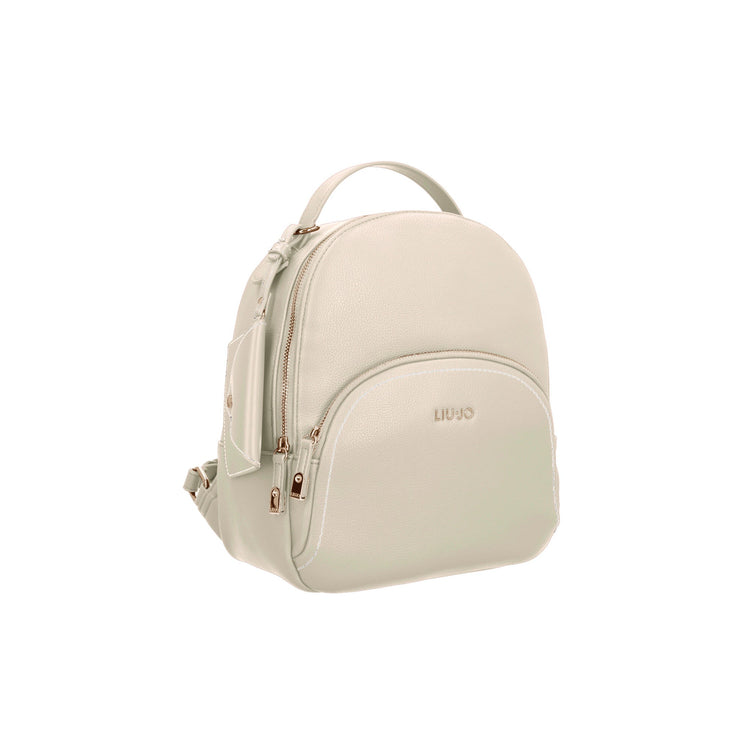 Zaino Donna Beige con portamonete e tasca frontale