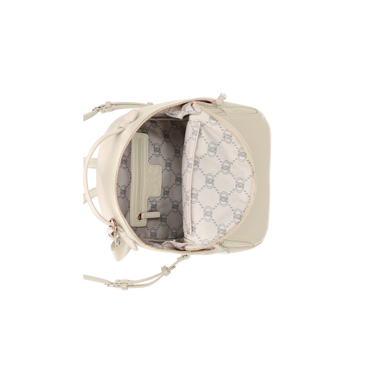 Zaino Donna Beige con portamonete e tasca frontale