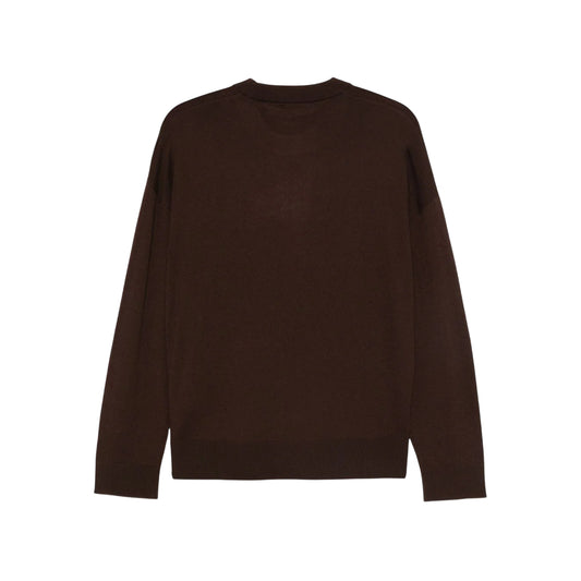 Maglia Donna con patch logata Marrone retro