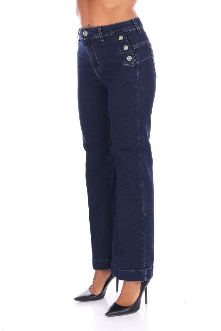Liu Jo Denim Jeans Flare UF5090 Vita Alta Donne